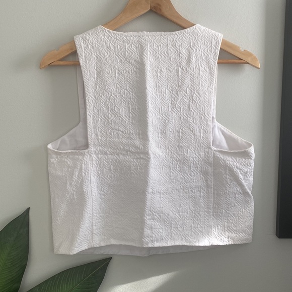 🌿3 for $25🌿 ZARA Textured Boxy Crop Top - Picture 6 of 8